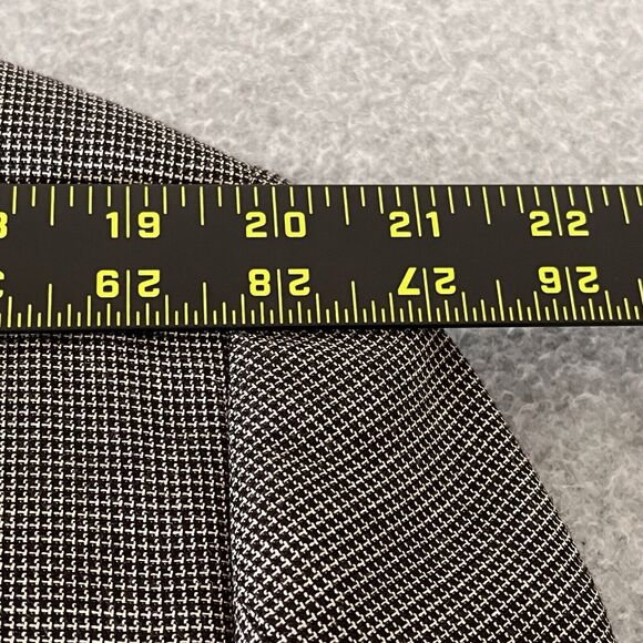 NWT IZOD Mens Suit Jacket Sport Coat 44L Black Micro Checks Polyester Rayon - Picture 13 of 14